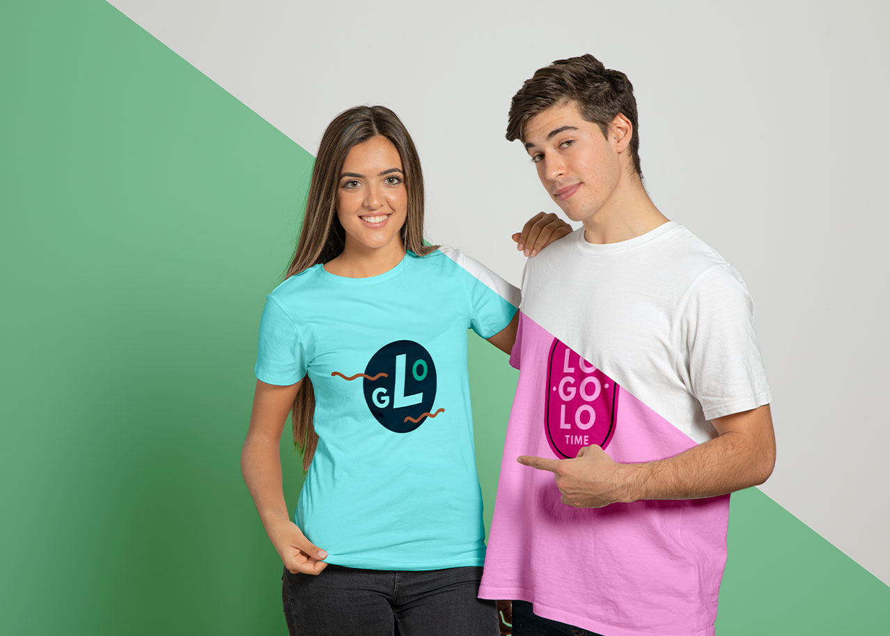 Personalized t-shirts with logo